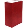 Короб архивный бумвиниловый на завязках «Феникс», 235 x 320 x 130 мм, красный мрамор